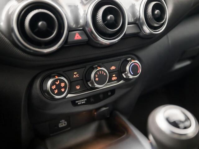 Nissan JUKE 1.0 DIG-T Sport (APPLE CARPLAY, GROOT NAVI, CAMERA, LM VELGEN, ZWART HEMEL, SPORTSTOELEN, LED KOPLAMPEN, GETINT GLAS, CRUISE, NIEUWE APK, NIEUWSTAAT)