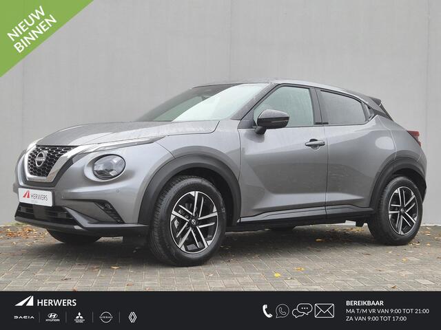 Nissan JUKE 1.0 DIG-T N-Connecta Automaat / Cold Pack / Apple Carplay Android Auto / Stuur-, Stoel en Voorruitverwarming / Achteruitrijcamera / Cruise control / Keyless Entry/Start / Draadloze telefoon lader / Climate control /