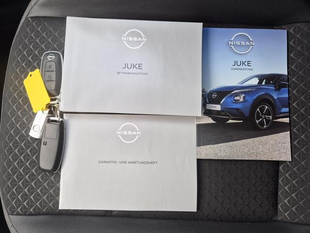 Nissan JUKE 1.0 DIG-T N-Connecta Automaat / Cold Pack Light / Allseason banden / Achteruitrijcamera / Apple Carplay Android Auto / Trekgewicht 1250 kg / Stuur-, en Stoelverwarming / Keyless Entry/Start / Cruise control /