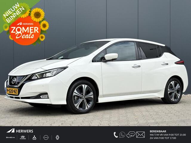 Nissan LEAF Tekna 40 kWh / Stoel-Stuurverwarming / Airco / Cruise Control / Lederen-Stof bekleding / Navigatie /