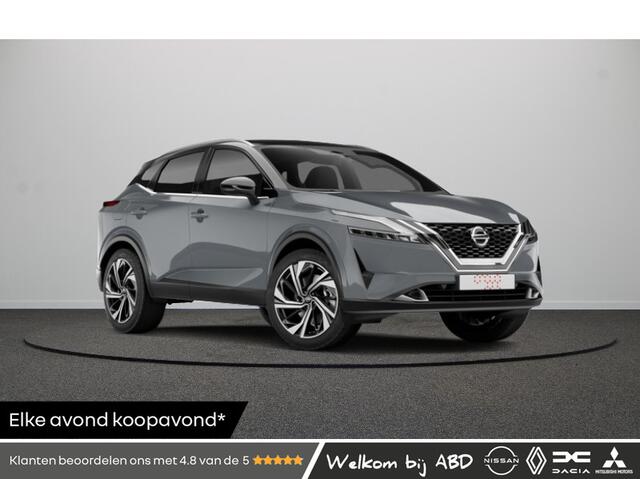 Nissan QASHQAI e-Power 190 1AT N-Design + Panoramisch glazen dak + Cold Pack | 12.3" TFT digitale cockpit | Audiosysteem met DAB, Apple Carplay & Android Auto, USB-aansluiting, stuurwielbediening en 6 luidsprekers | Blind Spot Warning & Intervention (BSW + BSI)