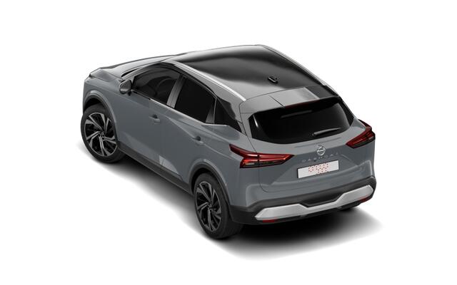 Nissan QASHQAI e-Power 190 1AT N-Design + Panoramisch glazen dak + Cold Pack | 12.3" TFT digitale cockpit | Audiosysteem met DAB, Apple Carplay & Android Auto, USB-aansluiting, stuurwielbediening en 6 luidsprekers | Blind Spot Warning & Intervention (BSW + BSI)