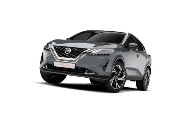 Nissan QASHQAI e-Power 190 1AT N-Design + Panoramisch glazen dak + Cold Pack | 12.3" TFT digitale cockpit | Audiosysteem met DAB, Apple Carplay & Android Auto, USB-aansluiting, stuurwielbediening en 6 luidsprekers | Blind Spot Warning & Intervention (BSW + BSI)