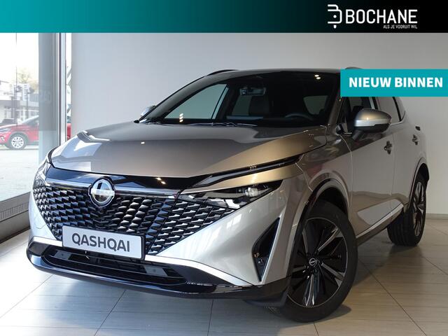 Nissan QASHQAI 1.3 MHEV Tekna | Panoramisch glazen dak + Cold Pack | 12.3" TFT digitale cockpit | Audiosysteem met DAB, Apple Carplay & Android Auto, USB-aansluiting, stuurwielbediening en 6 luidsprekers | Automatische achterklep