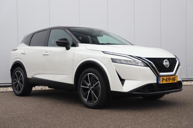 Nissan QASHQAI 1.3 MHEV Xtronic N-Style Automaat Two Tone Parelmoer Wit Keyless 19 inch LMV Navigatie Carplay Android 360 Camera Adaptive Cruise