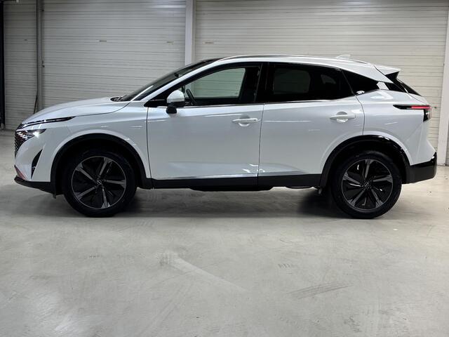 Nissan QASHQAI 1.3 MHEV Xtronic Tekna / Voorstoelen, voorruit + stuurwiel verwarmd / 1800 kg trekgewicht / Panorama dak / Metaalkleur parelmoer / Automatische airco / Rondomzichtcamera / Parkeersensoren voor + achter / Navigatiesysteem / Lichtmetalen velgen 19" / Ledere