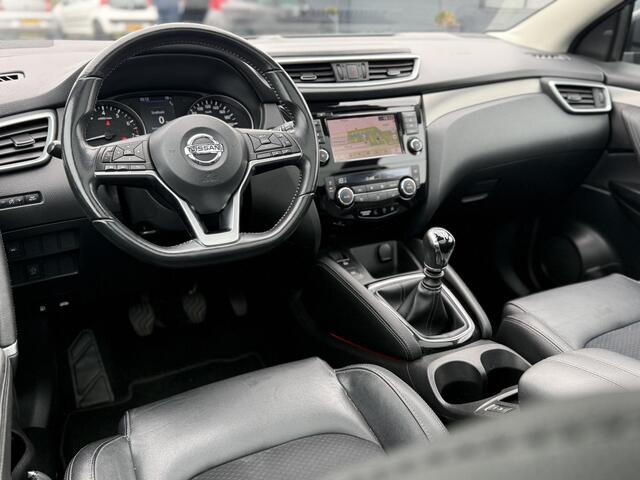 Nissan QASHQAI 1.3 DIG-T Tekna + 2e Eigenaar,Pano,Navi,Camera,Trekhaak,Stoelverwarming,Clima,Cruise,Pdc V+A,Keyless,Halfleder,Dealer Onderhouden,Apk tot 03-2026