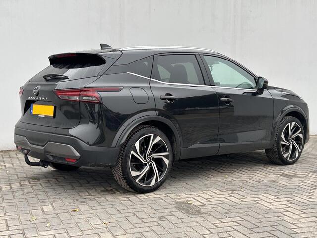 Nissan QASHQAI 1.3 MHEV Xtronic Tekna Plus / Trekhaak (1.800 KG ) / All season banden / Panoramadak / Lederen bekleding / Elektrische kofferbak / Elektrisch verstelbare bestuurdersstoel met geheugen