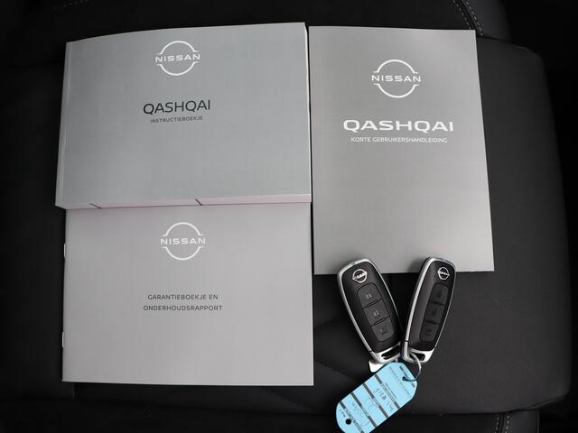 Nissan QASHQAI N-Design + Panoramisch glazen dak + Cold Pack e-Power 190 | 12.3" TFT digitale cockpit | Audiosysteem met DAB, Apple Carplay & Android Auto, USB-aansluiting, stuurwielbediening en 6 luidsprekers | Blind Spot Warning & Intervention (BSW + BSI)