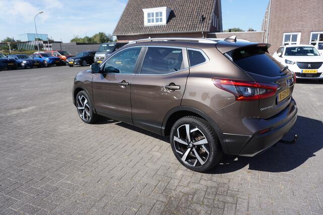 Nissan QASHQAI 1.2 TEKNA + AUTOMAAT TREKHAAK BOSE 360CAMERA LUXE LEDER PANORAMADAK KEYLESS STOELVERWARMING VOORRUITVERWARMING 19INCH CLIMA CRUISE BLUETOOTH PDC V+A ENZ...