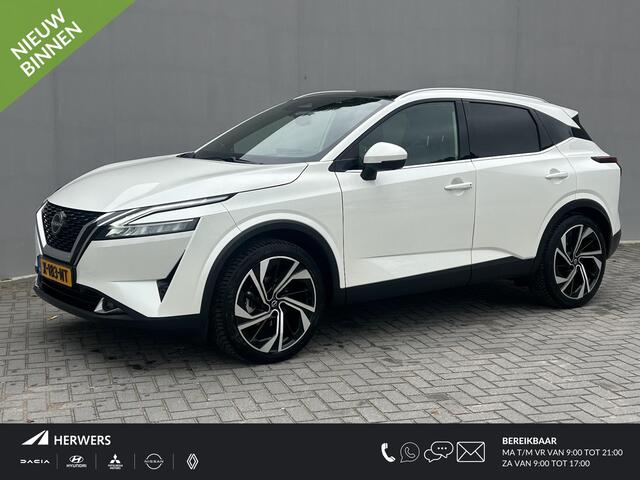 Nissan QASHQAI 1.3 MHEV Xtronic Tekna Plus / Trekhaak ( 1.800 kg ) / All season banden / Apple carplay / Android auto / Panoramadak / Bose geluidsinstallatie / Massage stoelen /