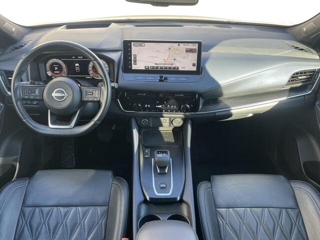 Nissan QASHQAI 1.3 MHEV Xtronic Tekna Plus Automaat / Zeer compleet / Cold Pack / 1.800 kg trekgewicht / Panorama dak / HUD / Adapt. CC / Elektr. klep / Elektr. stoelen met massagefunctie / Navi / Apple Carplay Android / 19" LM wielen /