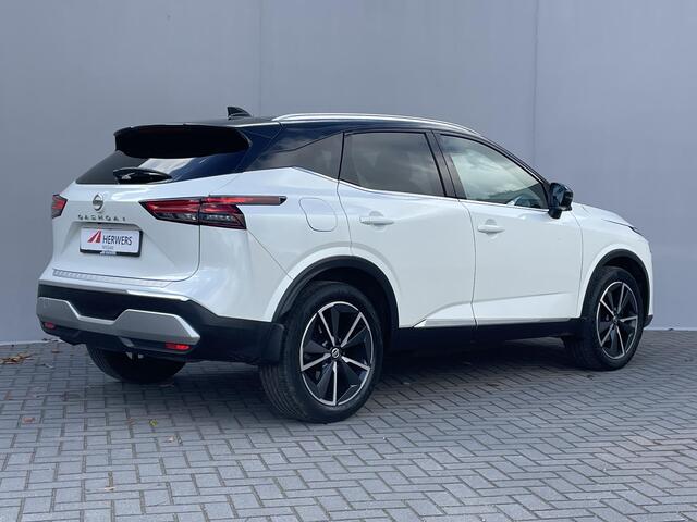 Nissan QASHQAI 1.3 MHEV Xtronic Tekna Plus Automaat / 1800KG trekgewicht / Panoramadak / stoelverwarming / massage stoelen / elektrisch verstelbare stoelen / head-up display / 360° camera / adaptieve cruise control / verwarmbaar stuur / elektrische achterklep / matrix L