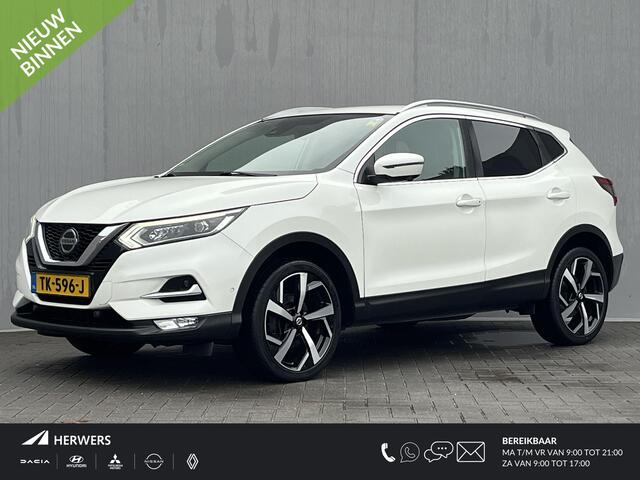 Nissan QASHQAI 1.2 Tekna / Trekhaak (Trekgewicht 1.200kg) / 360° Camera / Stoelverwarming / Voorruitverwarming / Keyless Entry & Start / Elektrisch Verstelbare Bestuurdersstoel / Navigatie full map / Cruise- en Climate Control / Bluetooth / Dodehoek Detectie