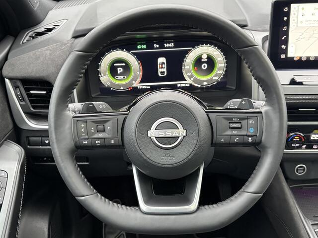 Nissan QASHQAI 1.3 MHEV Xtronic Tekna Plus Automaat / Fabrieksgarantie tot 03-2028 / Facelift / HUD / Panoramadak / Trekgewicht 1800 kg / Stuur-, Stoel en Voorruit verwarming / Rondomzicht camera / Bose Audio Systeem / Adaptief CC / Stoelen met massage functie /