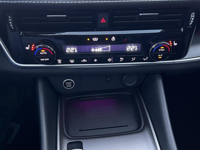 Nissan QASHQAI 1.3 MHEV Xtronic N-Connecta / Fabrieksgarantie tot 03-2028 / Facelift Nieuw Model / Panorama dak / Cold Pack / HUD / Trekgewicht 1800 kg / Stuur-, Stoel en Voorruit verwarming / Elektrische achterklep / Camera 360° / Adaptief CC / Apple Carplay Android A