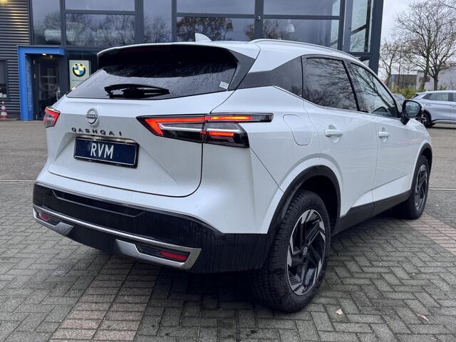 Nissan QASHQAI 1.3 MHEV Xtronic N-Connecta FABRIEKSGARANTIE| PANO| VOORRUITVERWARMING| STOEL + STUUR VERWARMING| 360 CAMERA| DODE HOEK| HEAD-UP| ELEK. ACHTERKLEP