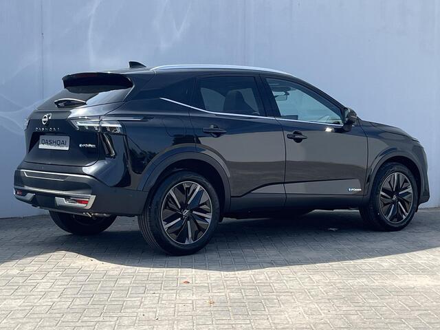 Nissan QASHQAI 1.5 e-Power Tekna Automaat / ¤4000,- Nissan Voorraadvoordeel / NIEUW uit voorraad leverbaar! / Panoramadak / Googlemaps Navigatie / HUD / 360° Camera / Elektrische Achterklep / Stuur- en Stoelverwarming voor / Voorruit Verwarming / Elektrische Verstelbare