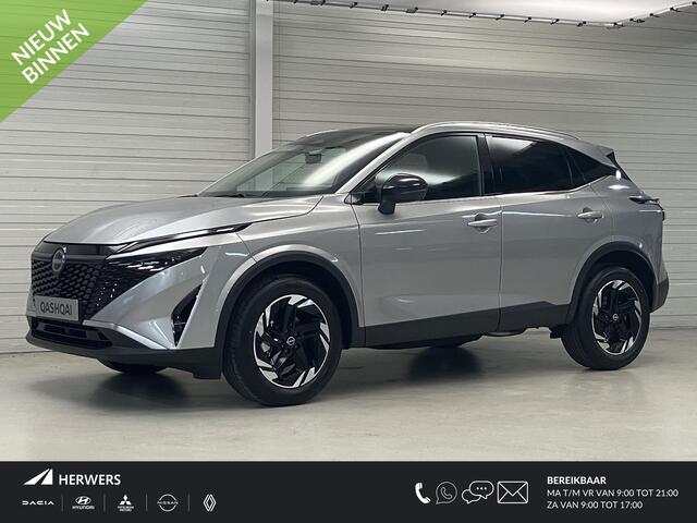 Nissan QASHQAI 1.3 MHEV Xtronic N-Connecta / ¤4500,- Eindejaarsvoordeel / Nieuw uit Voorraad Leverbaar / Panoramadak / Stoel- en Stuurverwarming / Verwarmde Voorruit / Google Maps Navigatie /
