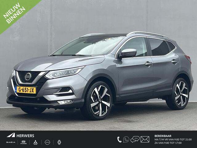 Nissan QASHQAI 1.3 DIG-T Tekna / Trekhaak (1500kg) / Stoelverwarming / Panoramadak / Cruise Control / Climate Control / Rondzichtcamera / Apple Carplay/Android Auto / Keyless Start + Entry /