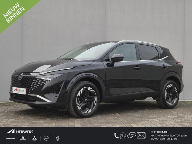 Nissan QASHQAI 1.3 MHEV Xtronic N-Connecta Automaat / Fabrieksgarantie tot 03-2028<100.000 / Facelift / Panoramadak / Cold Pack / Pack Easy / Head-up display / Elektrische achterklep / Trekgewicht 1.800 Kg / Adaptief CC /