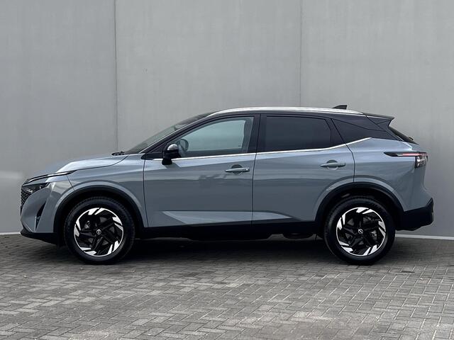 Nissan QASHQAI 1.3 MHEV Xtronic N-Connecta / Fabrieksgarantie tot 03-2028 / Panoramadak / ACC Cruise / 360° Camera / Cold Pack / Head-up display / Elek. Klep / DAB / All Season / Keyless /