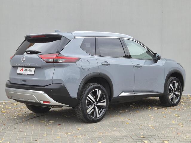 Nissan X-TRAIL 1.5 MHEV 163pk Tekna Automaat / HUD / Trekgewicht 2000 Kg / Elektrische achterklep / Apple Carplay Android Auto / Stuur-, Stoel en Achterbankverwarming / Adaptief CC / Rondomzicht camera / Voorruit verwarming /