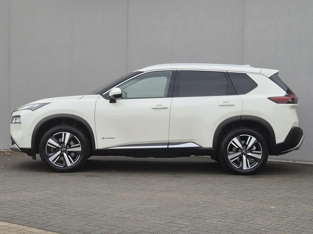 Nissan X-TRAIL 1.5 e-4orce Tekna 4WD Automaat / 1800kg Trekgewicht / HUD / Allseason banden / Elektrische achterklep Stuur-, Stoel en Achterbank verwarming / Rondomzicht camera / Adaptief CC / Voorruit verwarming / Keyless Entry/Start /