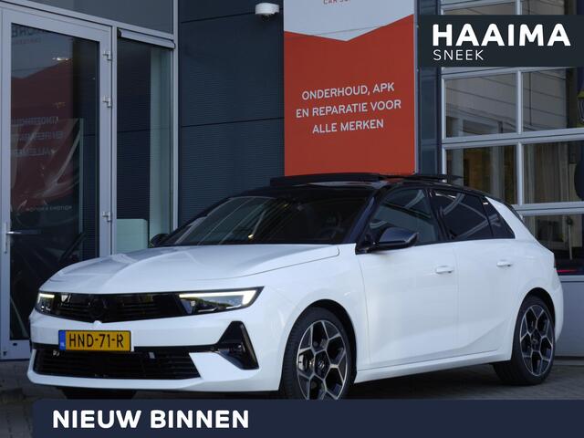 Opel ASTRA 1.2 Turbo GS | Nieuwe auto | Stoel en stuurverwarming | Panoramadak | Afneembare trekhaak | 18 inch | Navigatie | Adaptive cruise control | head up display | Led verlichting