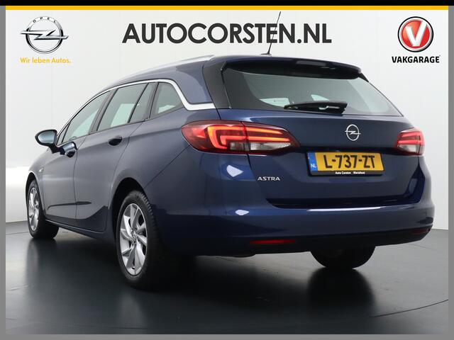 Opel ASTRA Sports Tourer 1.4T 145pk Navi Camera Lane-dep. Keyless 1/2Leer CruiseControl Led Bluetooth Pdc Apple/Android Aut.Verlichting Isofix Elek.Ramen Ecc Tel. Usb 16''LM Business Elegance