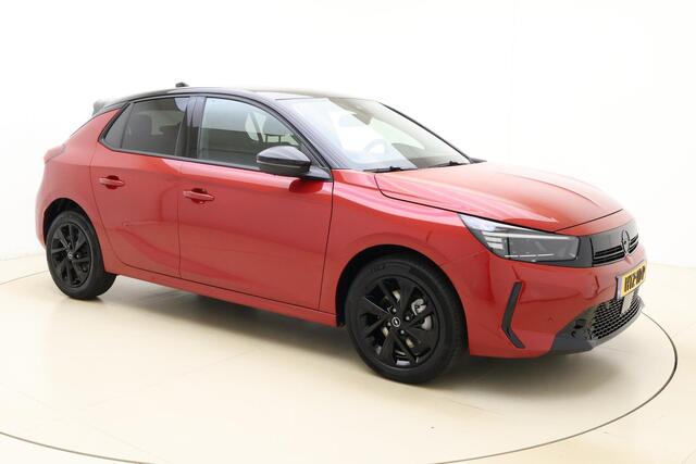 Opel CORSA 1.2 Turbo Hybrid GS Automaat | Navigatie | Climate Control | NIEUWE AUTO | Camera | Draadloze telefoonlader | Lichtmetalen velgen black | Zwart dak