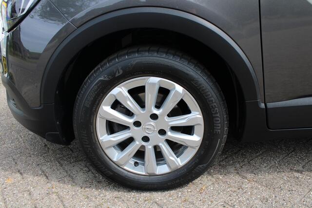 Opel Crossland X 1.2 Turbo Apple/Android Carplay, Achteruitrijcamera, Airco, CC, LED, Leder, NAVI, Parksens. V en A, Bluetooth, 16" LMV