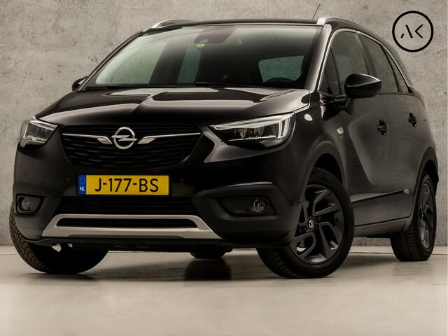 Opel Crossland X 1.2 Black Sport (APPLE CARPLAY, GROOT NAVI, 360 CAMERA, TREKHAAK, CLIMATE, SPORTSTOELEN, LM VELGEN, GETINT GLAS, CRUISE, DAB+, LED KOPLAMPEN, NIEUWSTAAT)