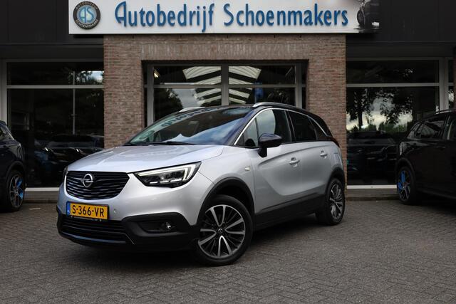 Opel Crossland X 1.2 Turbo Ultimate TREKHAAK PANO LEER STOEL/STUURVERW. CARPLAY CAMERA CLIMA CRUISE NAVI 2XPDC 17''LMV