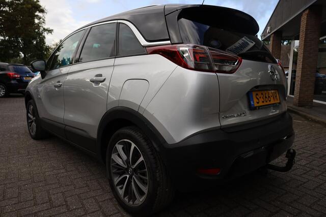 Opel Crossland X 1.2 Turbo Ultimate TREKHAAK PANO LEER STOEL/STUURVERW. CARPLAY CAMERA CLIMA CRUISE NAVI 2XPDC 17''LMV