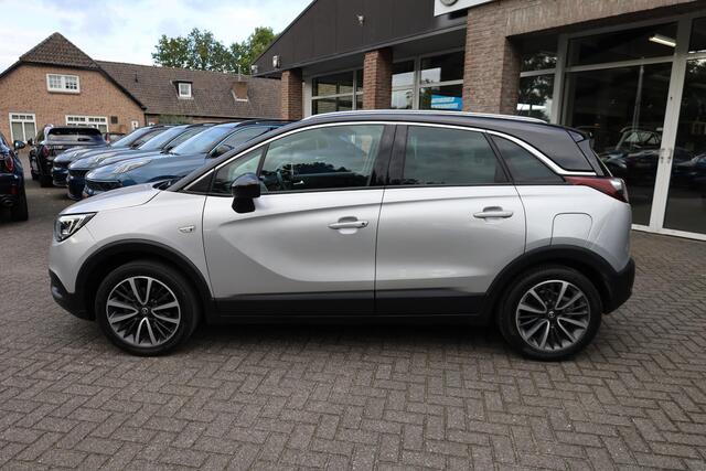 Opel Crossland X 1.2 Turbo Ultimate TREKHAAK PANO LEER STOEL/STUURVERW. CARPLAY CAMERA CLIMA CRUISE NAVI 2XPDC 17''LMV