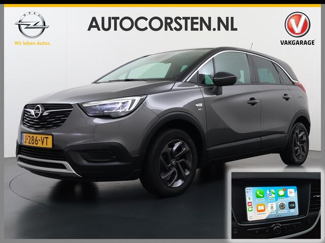 Opel Crossland X 1.2T 111PK Edition 2020 Apple Carplay Android Auto Navi* Airco LED-v+a Cruise Control Regen-Lichtsensor Edition 2020 Lane Assist Lmv Privacy Glas Two-tone Lak Isofix Distributie-riem bij 76.000 vervangen! 1e Eigenaar Origineel Nederlandse Auto