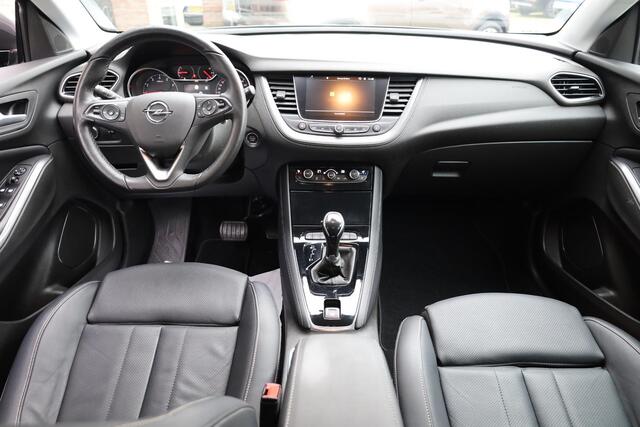 Opel Grandland X 1.2 Turbo Innovation LEER+MEMORY CAMERA STOELVENTILATIE 4xSTOELVERW. RUIT+STUURVERW. NAVI CARPLAY DODEHOEK ELEK.LAADKLEP 18"LMV ENZ.