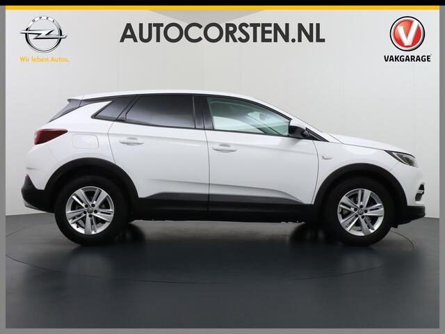Opel Grandland X T131PK Apple Carplay Android Auto AGR-Comfortstoel Camera Navi Ecc Cruise Control Pdc DAB+ Regen-Lichtsensor Lane Assist Led Verkeersbord detectie Bluetooth Privacy Glas Lmv 17" Elegance 1e Eigenaar Origineel Nederlandse auto Euro 6