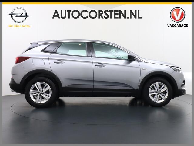 Opel Grandland X T 131pk 360Camera Navi 1/2Leer Apple/AndroidPdc Dab Ecc Tel. Isofix Mistlampen Blindspot Lane-dep. Bordherk. Usb Bluetooth CruiseControl Licht-/Zichtpakket Elek.Inkl.spiegels Elek.Ramen Led 17''LM 1.2 Turbo Business Elegance NL-auto! B- klasse EURO 6 Orig
