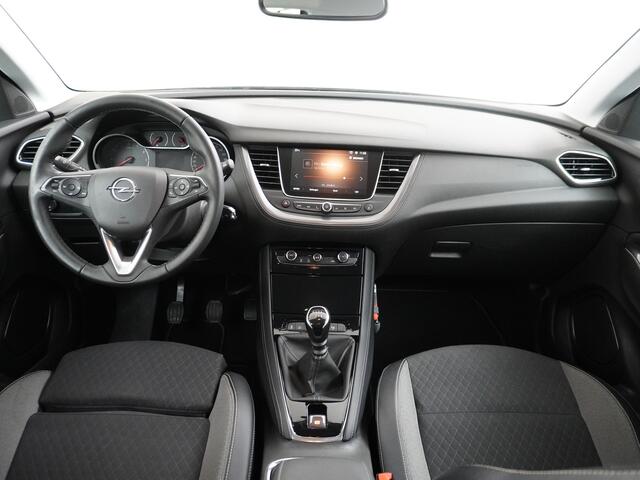 Opel Grandland X T 131pk 360Camera Navi 1/2Leer Apple/AndroidPdc Dab Ecc Tel. Isofix Mistlampen Blindspot Lane-dep. Bordherk. Usb Bluetooth CruiseControl Licht-/Zichtpakket Elek.Inkl.spiegels Elek.Ramen Led 17''LM 1.2 Turbo Business Elegance NL-auto! B- klasse EURO 6 Orig