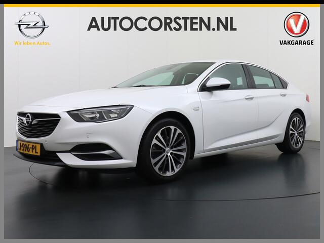 Opel INSIGNIA Grand Sport T165PK Leer Camera Navi Apple Carplay Android PDC-a+v Trekhaak LED-v+a Ecc Cruise Control AGR-Comfort Stoelen Verwarmd Business Executive Regen-Lichtsensor Sensor dodehoek Verkeersbordlezer Rijstrooksensor 1e Eigenaar