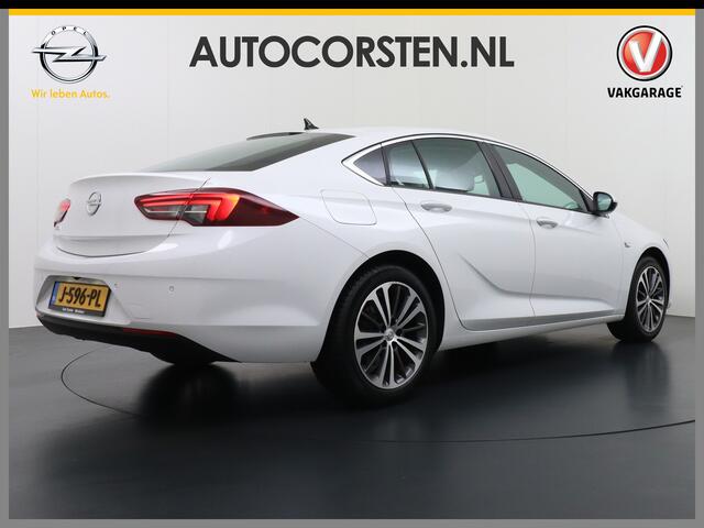 Opel INSIGNIA Grand Sport T165PK Leer Camera Navi Apple Carplay Android PDC-a+v Trekhaak LED-v+a Ecc Cruise Control AGR-Comfort Stoelen Verwarmd Business Executive Regen-Lichtsensor Sensor dodehoek Verkeersbordlezer Rijstrooksensor 1e Eigenaar