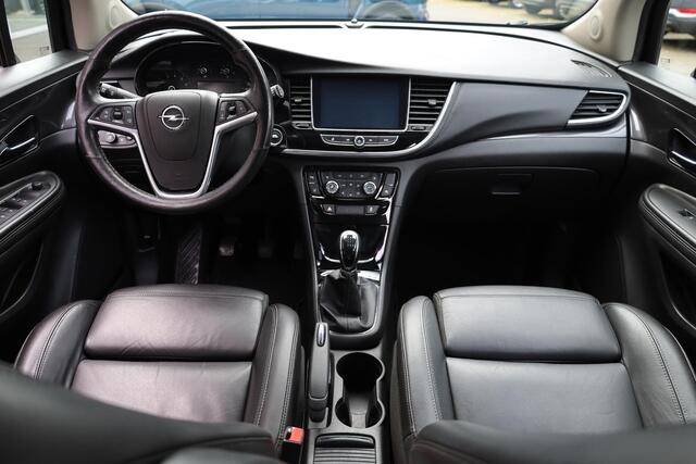 Opel MOKKA X 1.4 Turbo Black Edition LEER TREKHAAK-AFN STOEL/STUURVERW. CARPLAY CAMERA PANO CRUISE CLIMA NAVI VOICE ELEC-VERST-STOELEN 2XPDC 19''LMV