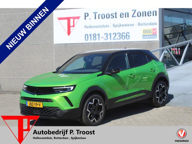 Opel MOKKA 1.2 Turbo Ultimate*Automaat* Navigatie/Virtual cockpit/Adaptive cruise control/Achteruitrijcamera/Parkeersensoren rondom/Apple carplay/Dodehoek detectie/Stoelverwarming/Stuurverwarming/Climate control/DAB/Lane assist/18'' Lichtmetalen velgen.