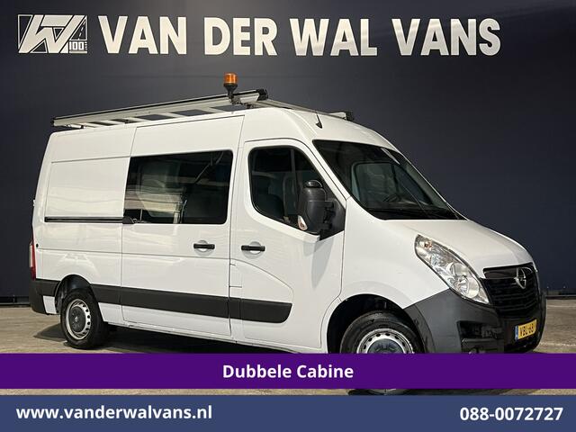 Opel MOVANO 2.3 Turbo 146pk L2H2 Dubbele cabine Euro6 Airco | Imperiaal | Omvormer | 2500kg Trekhaak Navigatie, Camera, Cruisecontrol, Parkeersensoren, 5-zits