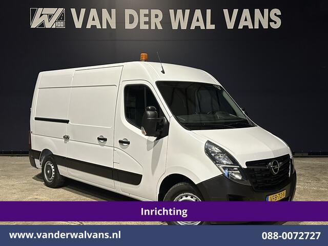 Opel MOVANO 2.3 Turbo 150pk L2H2 Inrichting Euro6 Airco | Navigatie | LED | Cruisecontrol | 2500kg Trekhaak Parkeersensoren, Bijrijdersbank