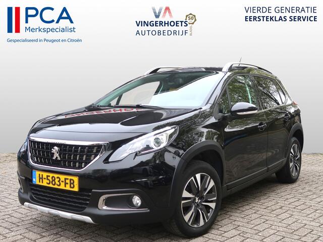 Peugeot 2008 130 Pk Benzine * Luxe Allure * Zwart * Navigatie * 1/2 Lederen Interieur * Achteruitrij Camera & Parkeer Sensoren * Climate & Cruise Control * Vingerhoets; Vierde Generatie Eersteklas Service !