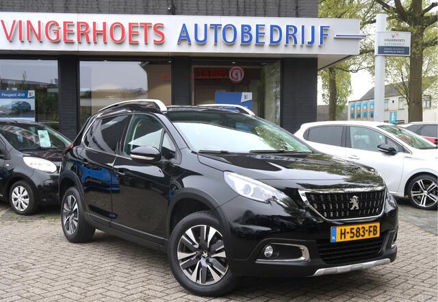 Peugeot 2008 130 Pk Benzine * Luxe Allure * Zwart * Navigatie * 1/2 Lederen Interieur * Achteruitrij Camera & Parkeer Sensoren * Climate & Cruise Control * Vingerhoets; Vierde Generatie Eersteklas Service !