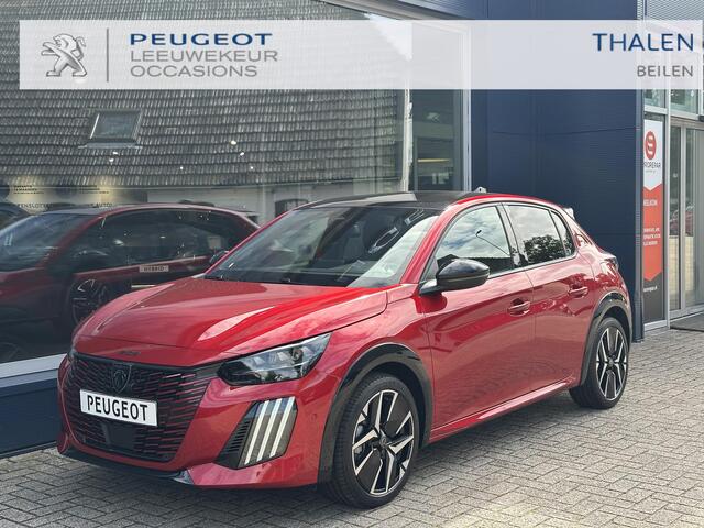 Peugeot 208 1.2 Hybrid 145 PK GT Automaat | Meest Complete Uitvoering | Glazen Panoramadak | Navigatie | 360 Graden Camera | Dode Hoek Detectie | Climate Control | Keyless Entry & Start | Cruise Control | Sportstoelen | 17" Lichtmetalen Velgen | Full LED Verlichting 